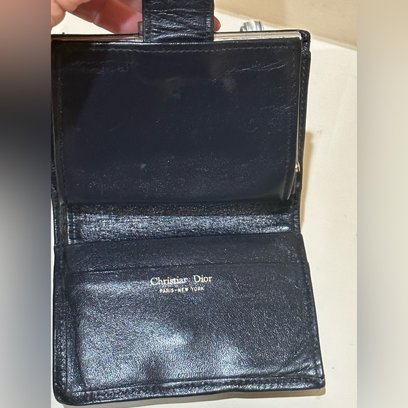 Vintage Christian Dior Trotter Pattern Kisslock Wallet - Picture 8 of 9